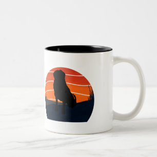 Bernese Mountain Dog Day Tweekleurige Koffiemok