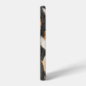 Bernese Mountain Dog Decorative Seamless Pattern iPhone Hoesje (Linkerkant)