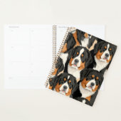 Bernese Mountain Dog Decorative Seamless Pattern Planner (Display)
