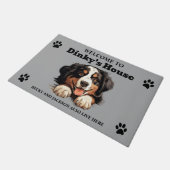 Bernese Mountain Dog Deurmat (Schuin)