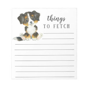 Bernese Mountain Dog Dingen naar Fetch Notitieblok