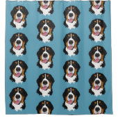 Bernese Mountain Dog Douchegordijn (Voorkant)