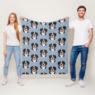Bernese Mountain Dog Fleece Deken