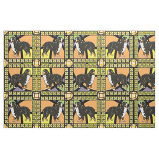 Bernese Mountain dog "gekleurd glas" stof