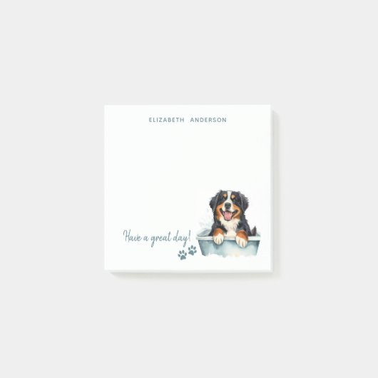 Bernese Mountain Dog gepersonaliseerd Post-it® Notes (Voorkant)
