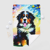 Bernese Mountain Dog Golf Towel Golfhanddoek (Insitu)
