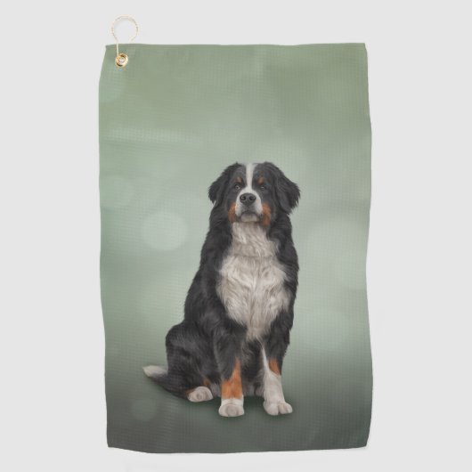 Bernese Mountain Dog Golfhanddoek (Voorkant)