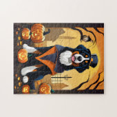 Bernese Mountain Dog Halloween Legpuzzel (Horizontaal)