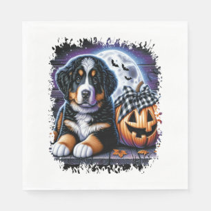Bernese Mountain Dog Halloween Servet