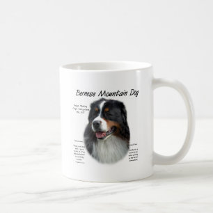 Bernese Mountain Dog History Design Koffiemok