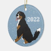 Bernese Mountain Dog Keramisch Ornament (Links)