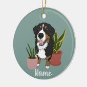 Bernese Mountain Dog Keramisch Ornament (Links)