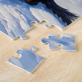 Bernese Mountain Dog Kerst Lichtbaken Vakantie Legpuzzel (Zijkant)