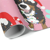Bernese Mountain Dog Kerstmis Cadeaupapier (Rol Hoek)