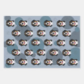 Bernese Mountain Dog Kerstmis Inpakpapier Vel (Voorkant)
