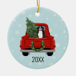 Bernese Mountain Dog kerstmis Keramisch Ornament