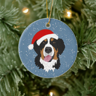 Bernese Mountain Dog Kerstmis Keramisch Ornament