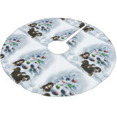 Bernese Mountain Dog Kerstmis Kerstboom Rok (Gekanteld)