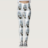 Bernese Mountain Dog Kerstmis Leggings (Voorkant)