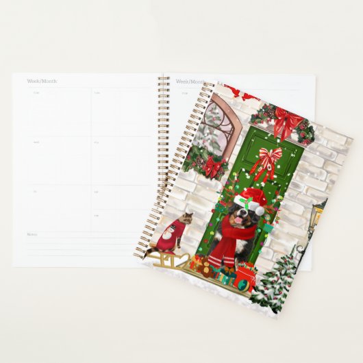 Bernese Mountain Dog Kerstmis Planner (Display)