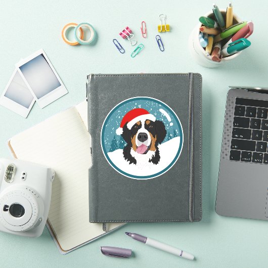 Bernese Mountain Dog Kerstmis Sticker (iPad Cover)