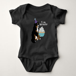 Bernese Mountain Dog Kids Birthday Romper
