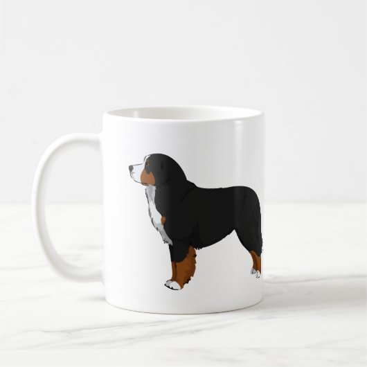 Bernese Mountain Dog Koffiemok (Links)