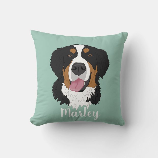 Bernese Mountain Dog Kussen (Voorkant)