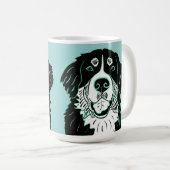 Bernese Mountain Dog Latte Mug (Devant droit)