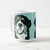 Bernese Mountain Dog Latte Mug (Devant gauche)