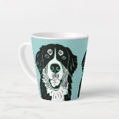 Bernese Mountain Dog Latte Mug (Angle gauche)