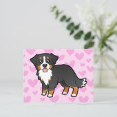 Bernese Mountain Dog Love Briefkaart (Staand voorkant)
