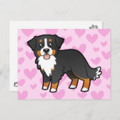 Bernese Mountain Dog Love Briefkaart (Voorkant / Achterkant)