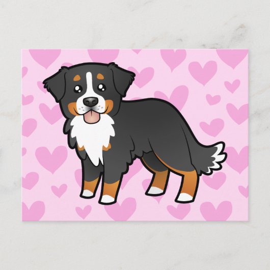Bernese Mountain Dog Love Briefkaart (Voorkant)