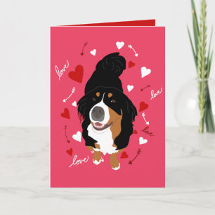 Bernese Mountain Dog Love Kaart