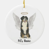Bernese Mountain Dog Memorial Keramisch Ornament (Achterkant)
