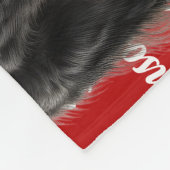 Bernese Mountain Dog met de naam Kerstfeestdag Fleece Deken (Hoek)