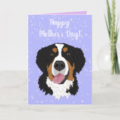 Bernese Mountain Dog Moederdag Kaart (Voorkant)