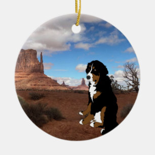 Bernese Mountain Dog Monument Valley Keramisch Ornament
