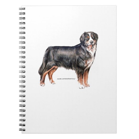 Bernese Mountain Dog Notitieboek (Voorkant)