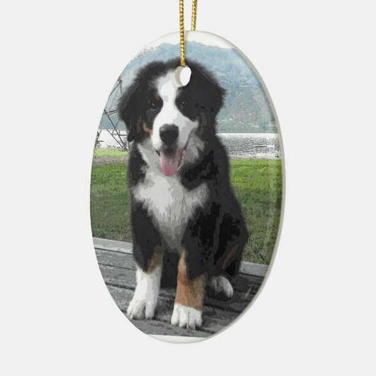 Bernese Mountain Dog Ornament (Links)