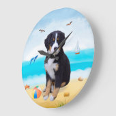 Bernese Mountain Dog over Beach Grote Klok (Hoek)
