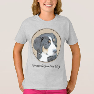 Bernese Mountain Dog Painting - Original Dog Art T T-shirt
