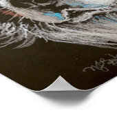 Bernese Mountain Dog Pastel Portrait Poster (Hoek)