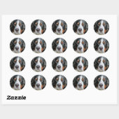 Bernese Mountain Dog Photo Afbeelding Ronde Sticker (Vel)
