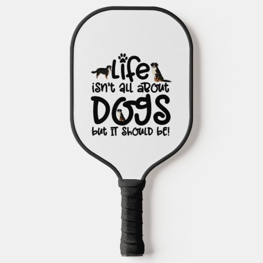 Bernese Mountain Dog Pickleball Paddle (Voorkant)