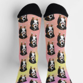 Bernese Mountain Dog Pink Galaxy Sokken (Top)