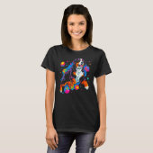 Bernese Mountain Dog Planet Space T-shirt (Voorkant volledig)