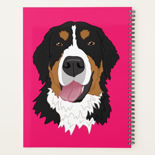 Bernese Mountain Dog Planner (Achterkant)