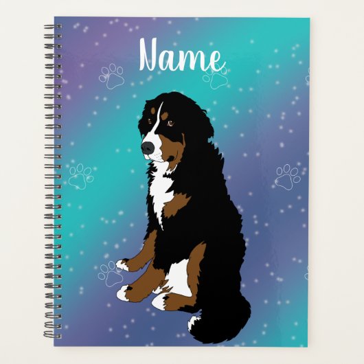Bernese Mountain Dog Planner (Voorkant)